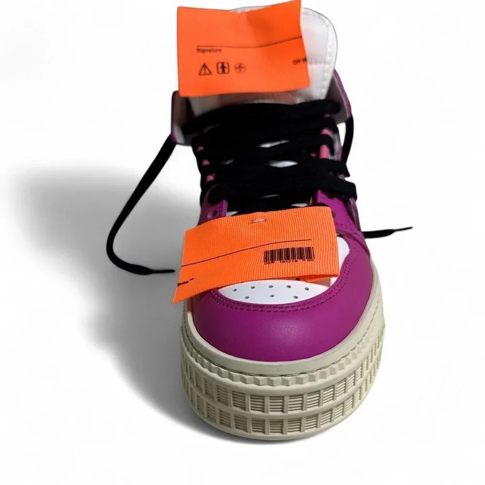 OFF-WHITE Women's Sneakers Off-Court 3.0 High-Top Fuschia Pink sz 36 NWOT